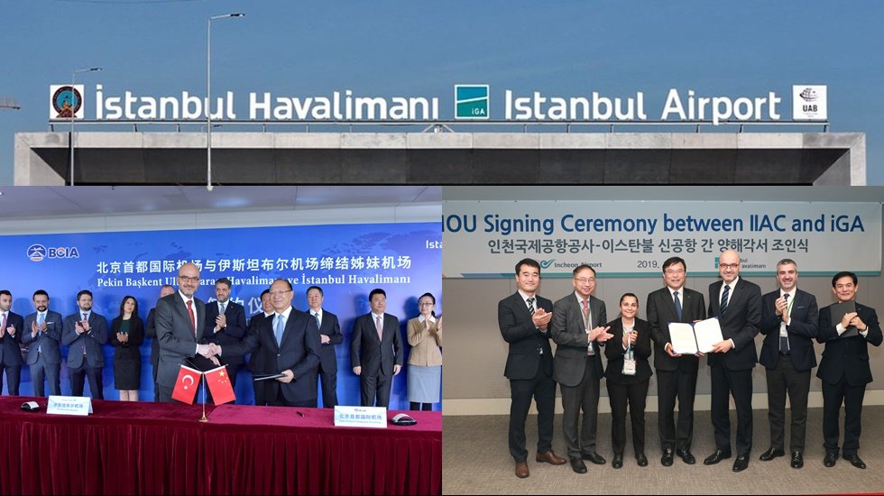 İstanbul Havalimanı, &Ccedil;in ve G&uuml;ney Kore&rsquo;nin Havalimanları ile anlaşmalar imzaladı