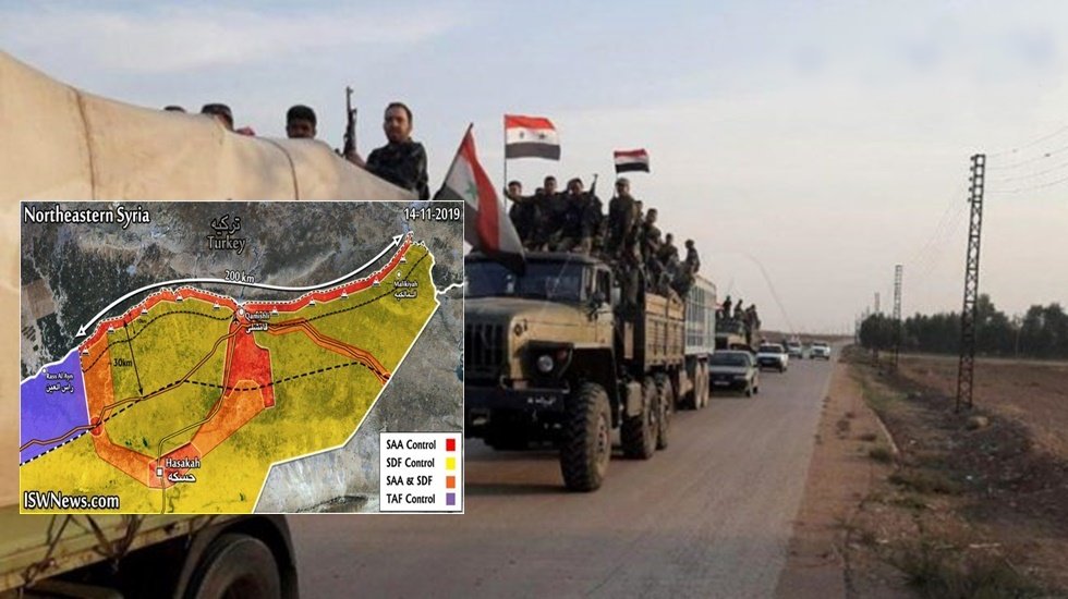 Suriye ordusunun 200 kilometrelik sınır hattına konuşlanması tamamladı