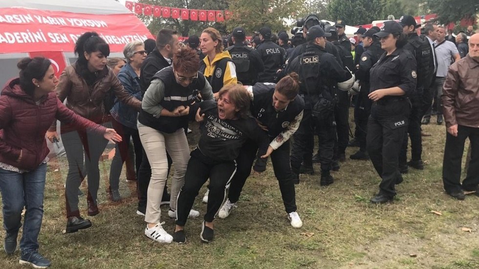 Teleferik direnişinde  Polis'ten eylemcilere müdahale