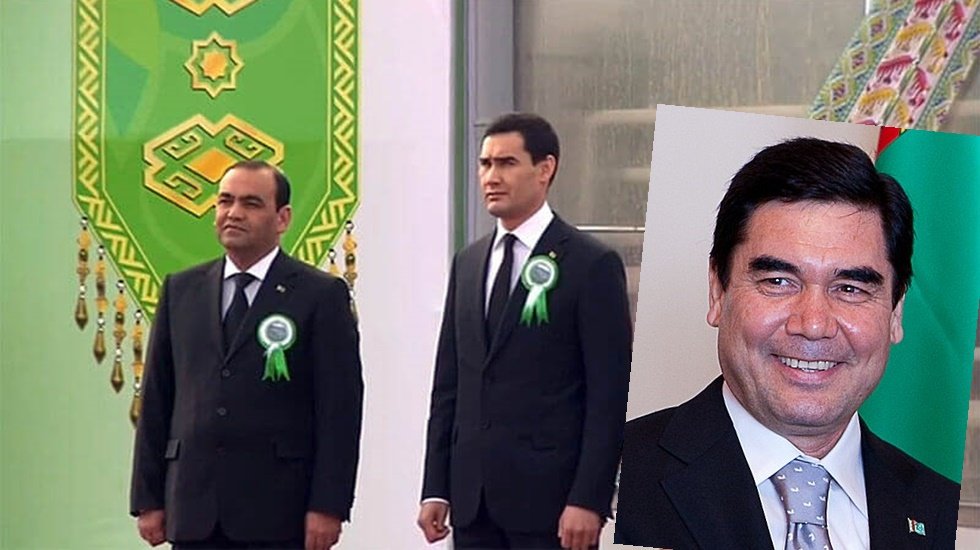 T&uuml;rkmenistan lideri kendi oğluna kendi elleriyle 'vatanseverlik &ouml;d&uuml;l&uuml;' verdi