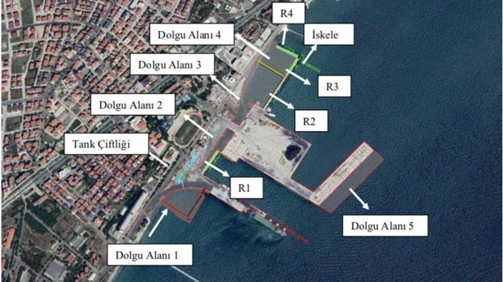 Aktif fay hattının &uuml;st&uuml;ne likit kimyasal deposu