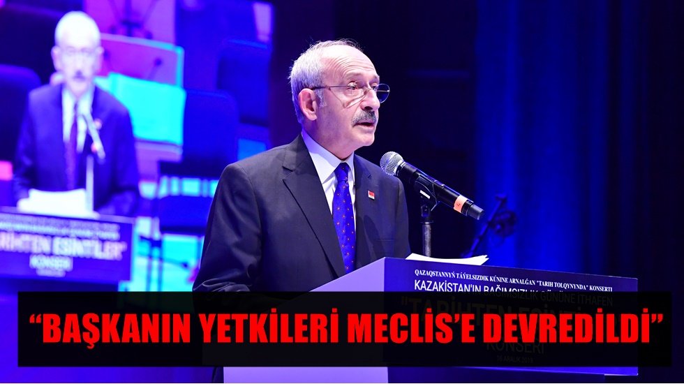 Kılı&ccedil;daroğlu&rsquo;ndan &lsquo;Başkanlık Sistemi&rsquo;ne Kazakistan &ouml;rneği