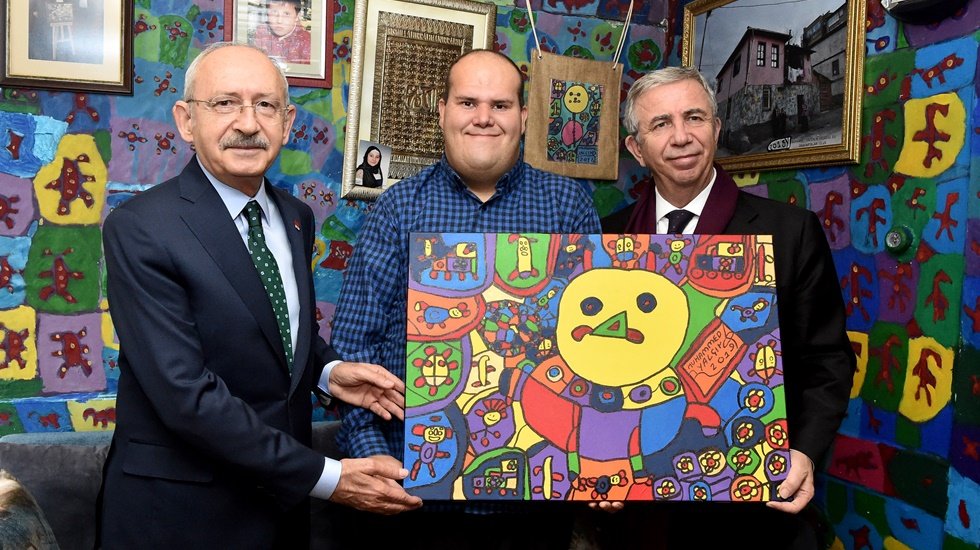 Kılı&ccedil;daroğlu&rsquo;ndan Engelli Ressam Muhammed Yal&ccedil;ın'a Ziyaret