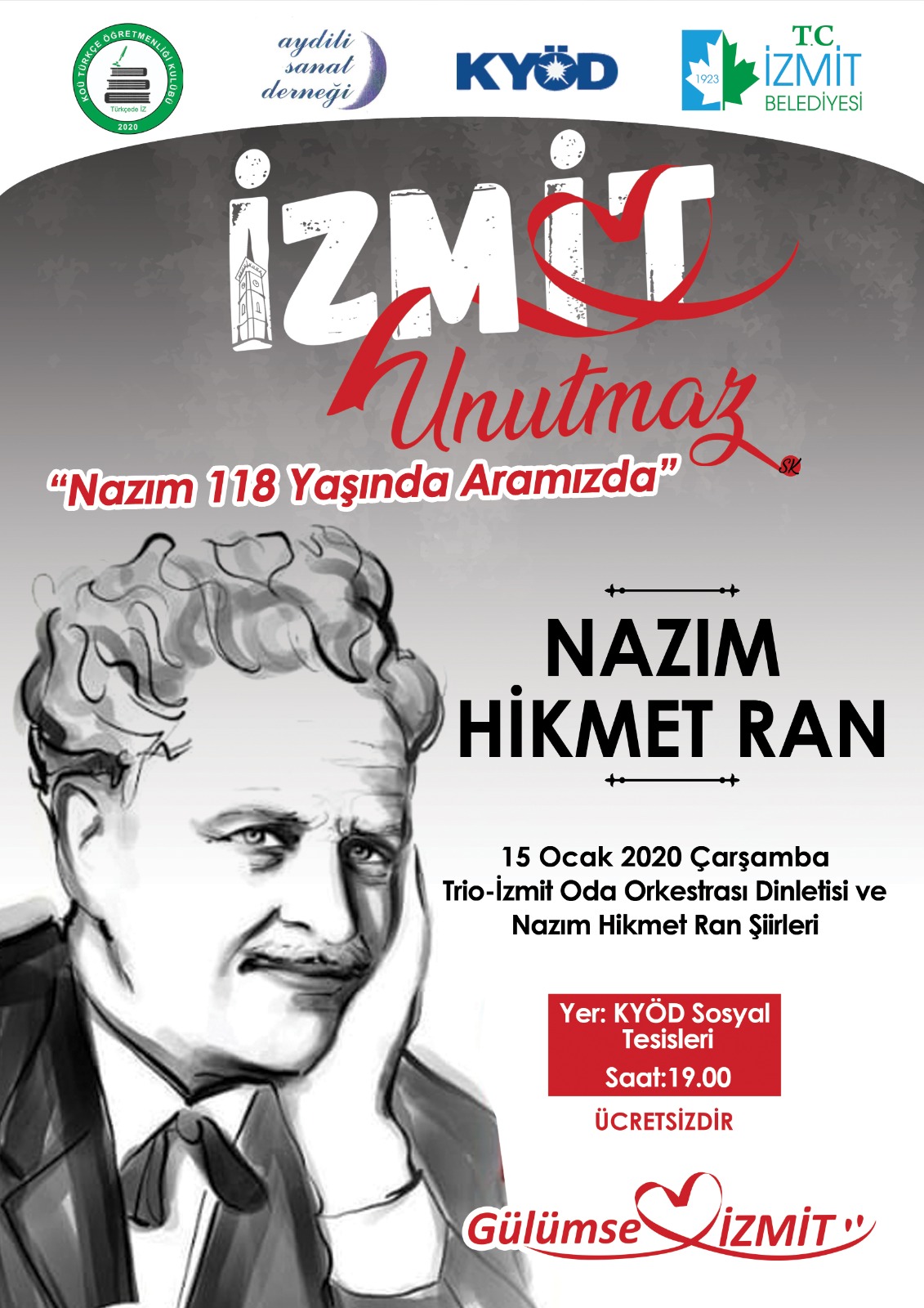 https://yenisoluk.com/uploads/2020/01/İzmit “Nazım Hikmet”i Doğum Gününde Anıyor