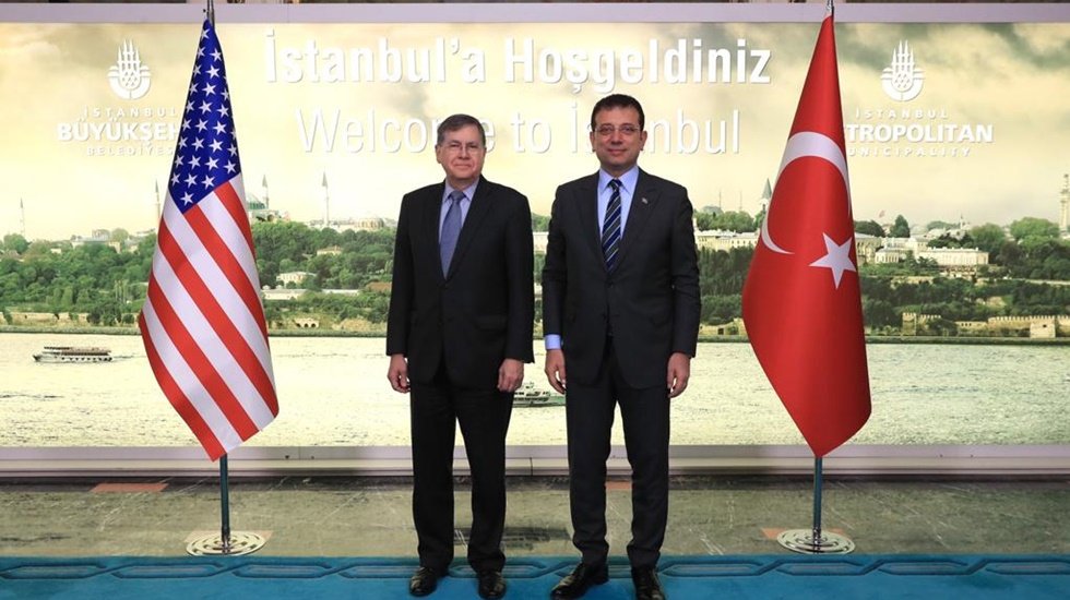 ABD Büyükelçisi Satterfield’den İmamoğlu’na ziyaret