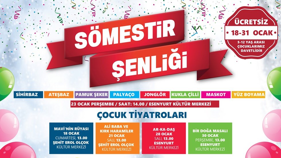 Esenyurtlu çocukların sömestr tatili bir başka olacak