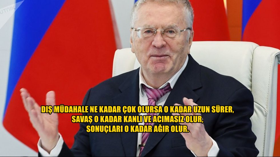 Jirinovskiy: T&uuml;rkiye'nin Libya'ya asker g&ouml;nderme kararı hata