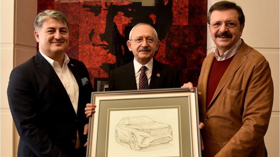 Kılı&ccedil;daroğlu, 'Yerli otomobil TOGG' heyetini kabul etti