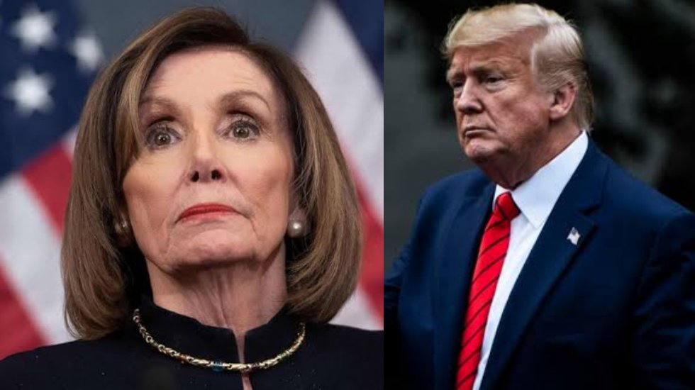 Trump'tan İran bayrağı &ouml;n&uuml;nde baş&ouml;rt&uuml;l&uuml; Nancy Pelosi paylaşımı