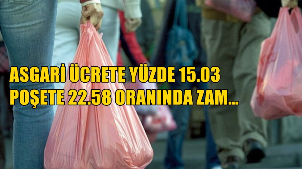 Yeni yıl m&uuml;jdesi: Poşete zam geldi!