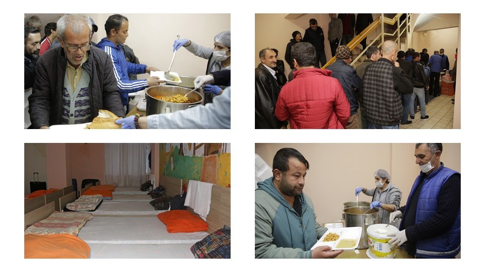 Antalyalı evsizler &lsquo;Bimekan&rsquo;da mutlu