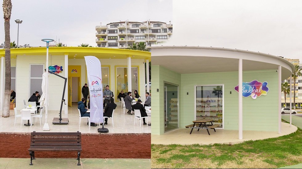 B&uuml;y&uuml;kşehir sahilde bir bakkal bir kafe a&ccedil;tı