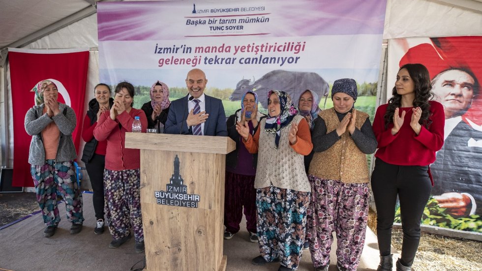 İzmir Mozerellası i&ccedil;in ilk adım atıldı: B&uuml;y&uuml;kşehir&rsquo;den manda yetiştiriciliğine destek