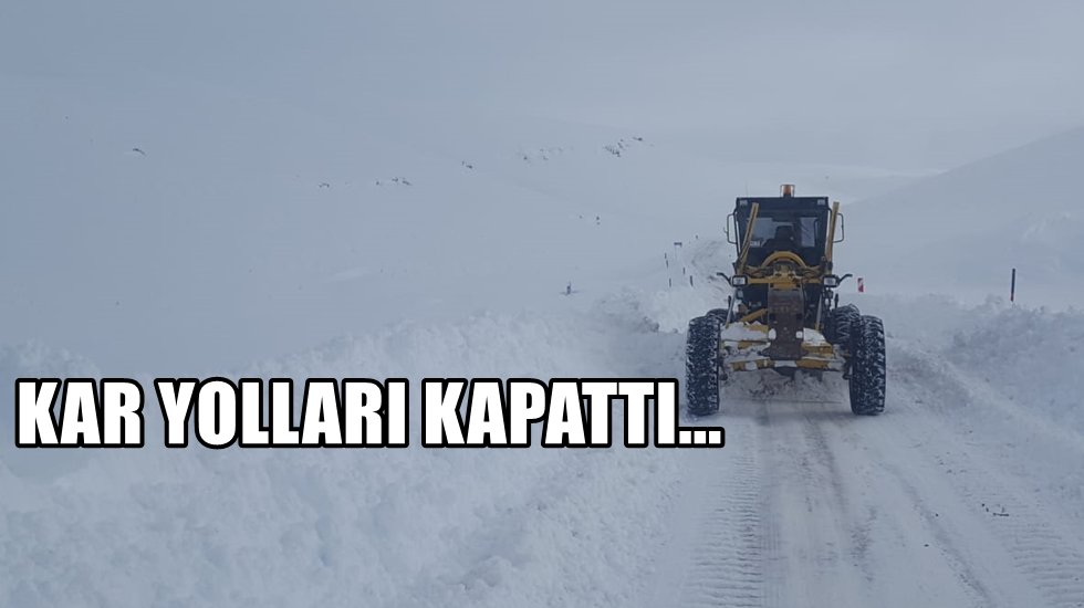Kar yolları kapadı: 4 ilde 444 yerleşim yerine ulaşım sağlanamıyor
