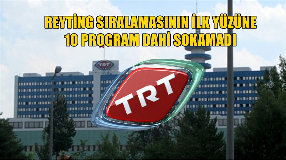 TRT başarısızlığını gizlemek i&ccedil;in reytingleri yasaklattı