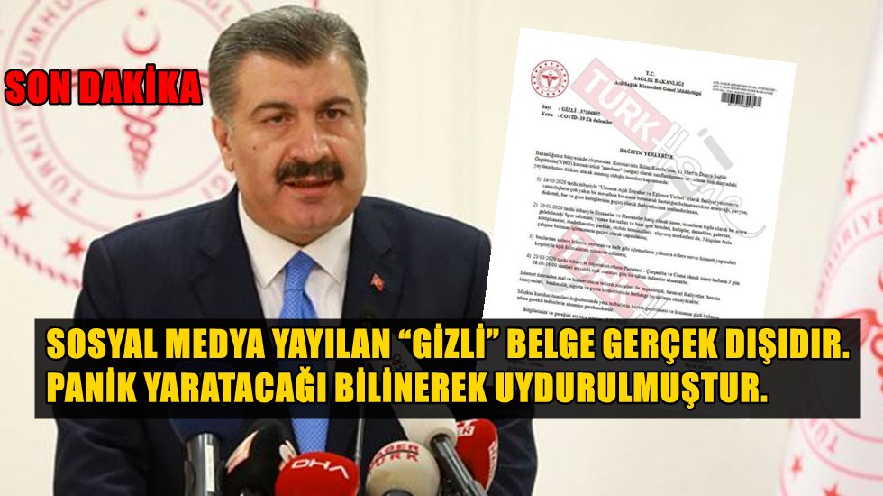 Bakan Koca: Doğru haber, resmen yapılan a&ccedil;ıklamadır