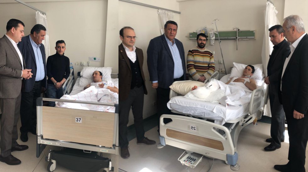 CHP'li vekillerden gazilere ziyaret