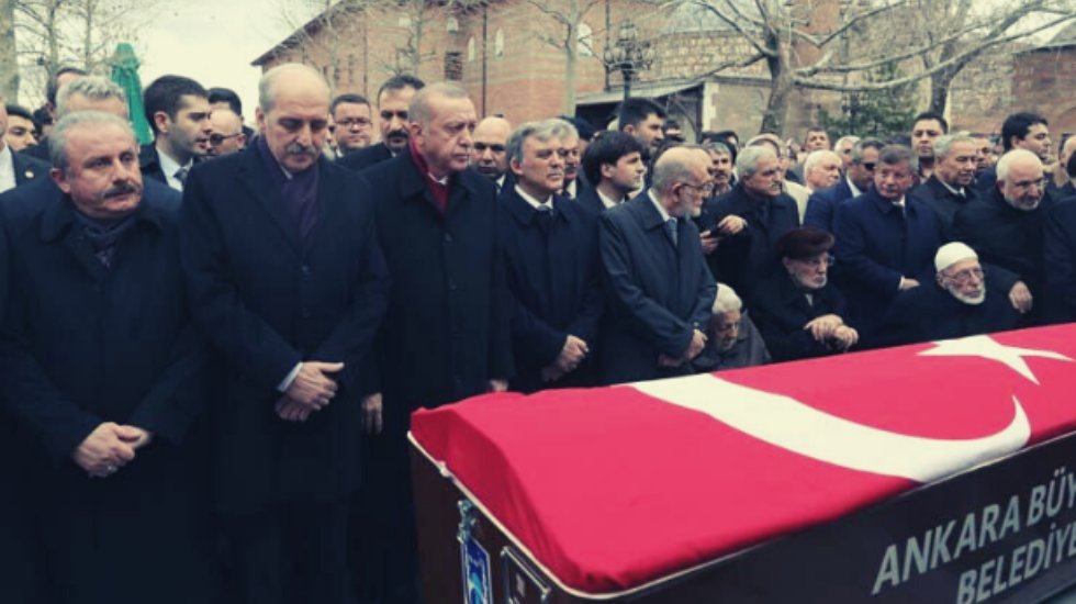 Eski dostlar, Şevket Kazan'ın cenazesinde yan yana geldi