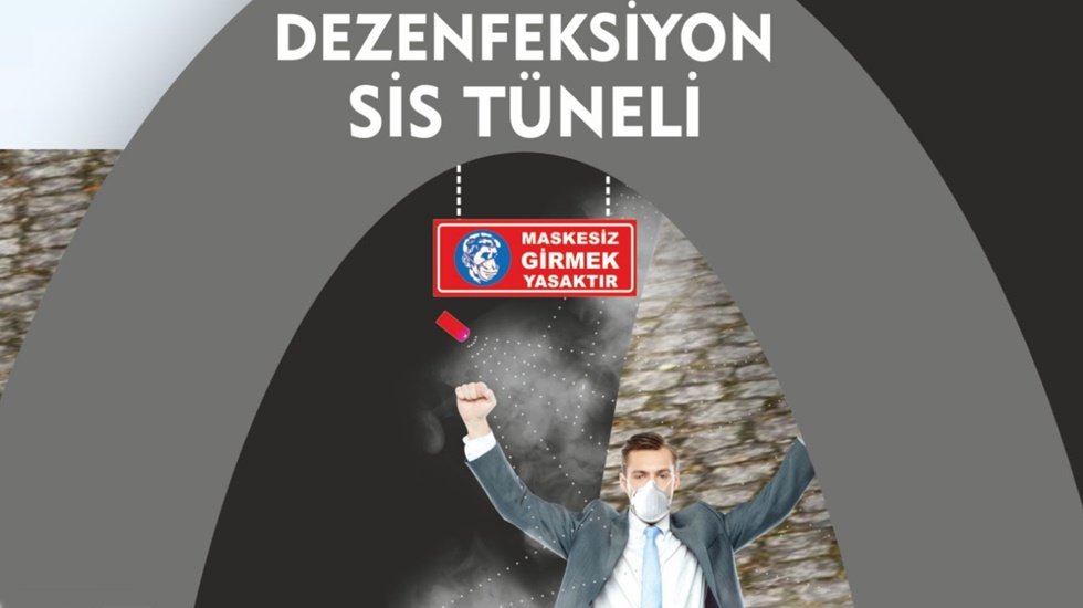 İzmit Belediyesi dezenfekte t&uuml;neli &uuml;retimine başladı