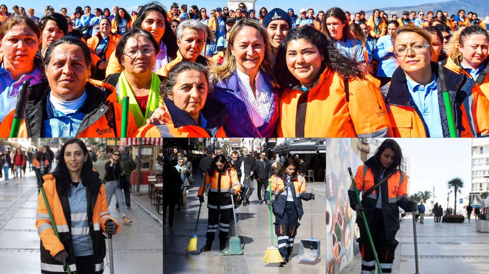 Kadın s&uuml;p&uuml;rgeciler İzmir&rsquo;e toz kondurmuyor #HerYerdeEşitiz