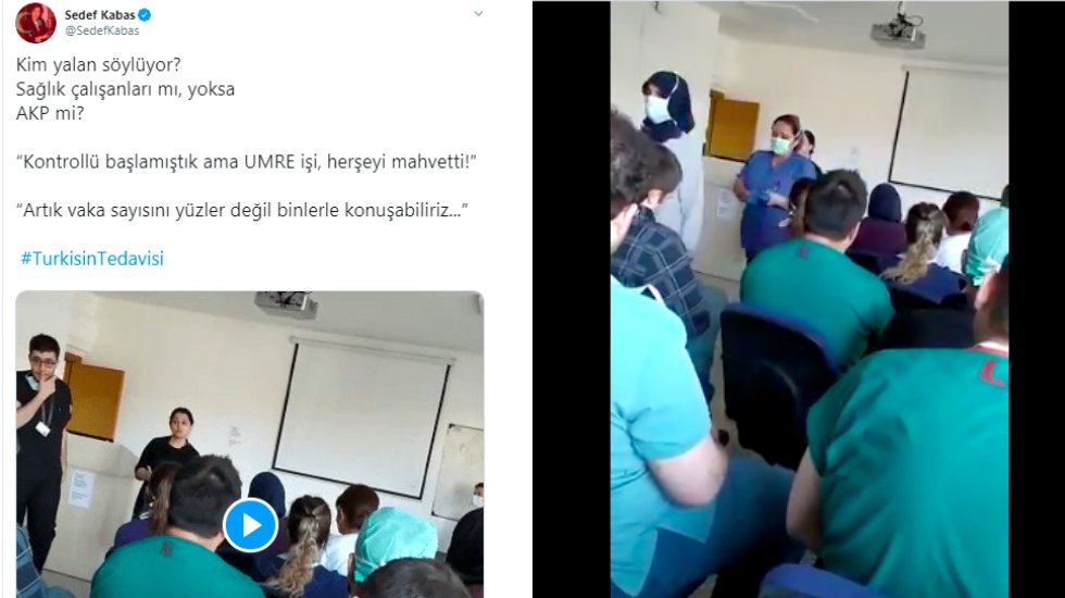 Sosyal medya bu g&ouml;r&uuml;nt&uuml;leri konuşuyor: "100 değil vaka sayısı 1000&rsquo;lerde"