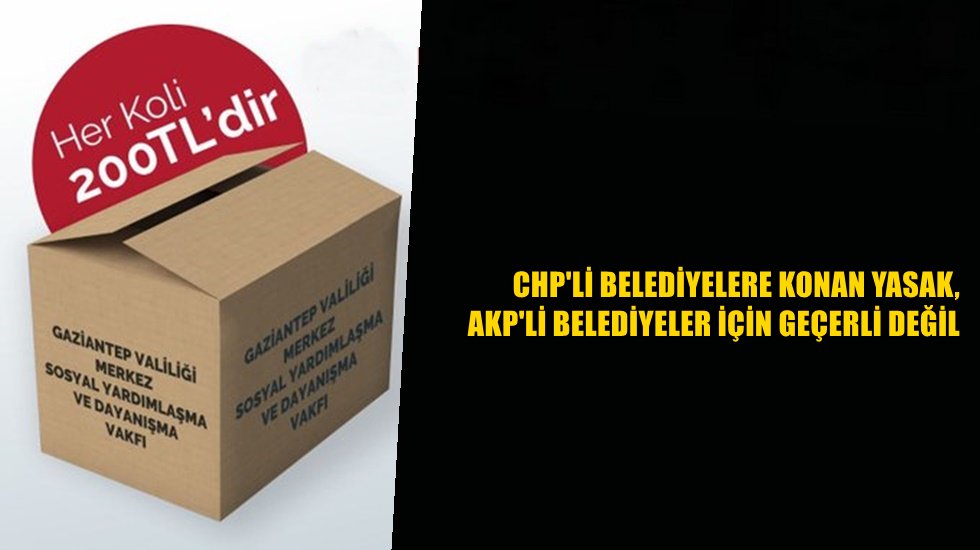 CHP'li belediyelere konan yasak, AKP'li belediyeler i&ccedil;in ge&ccedil;erli değil
