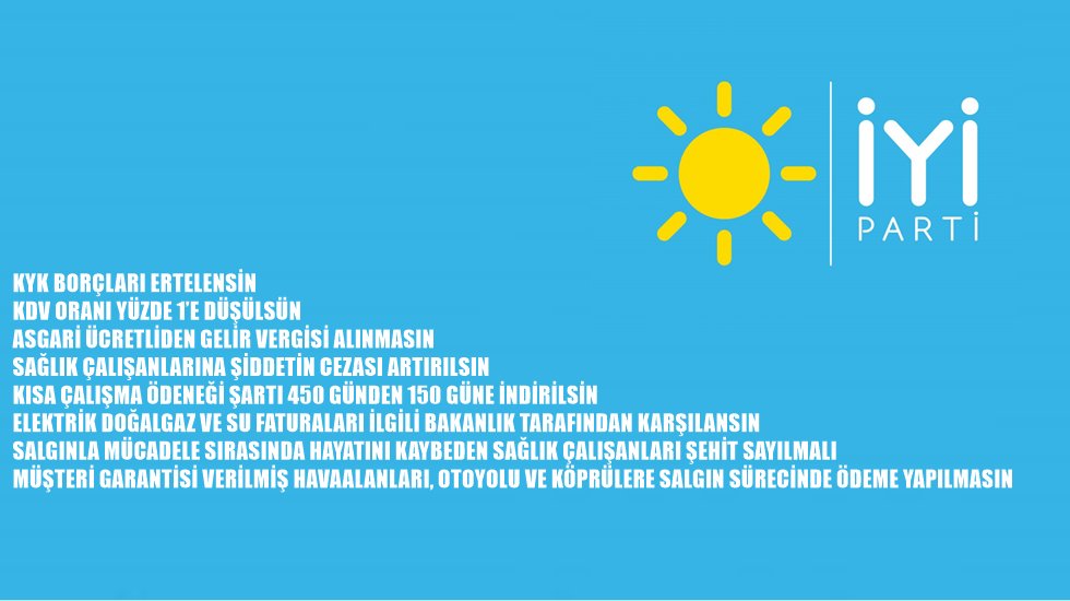 İYİ Parti&rsquo;den salgınla m&uuml;cadelede iktidara yol haritası