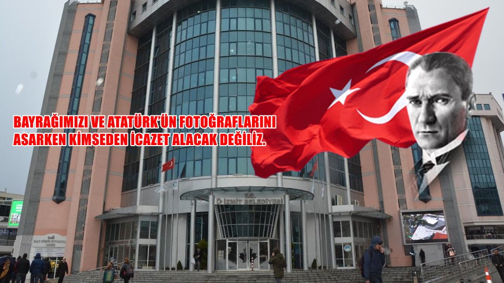 İzmit Belediyesinden Bayrak a&ccedil;ıklaması...