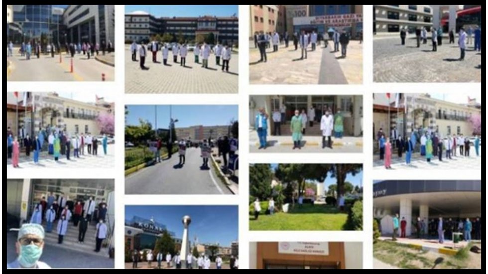 Sağlık&ccedil;ılar, şiddet ve salgın sebebiyle kaybettikleri meslektaşlarını andılar.
