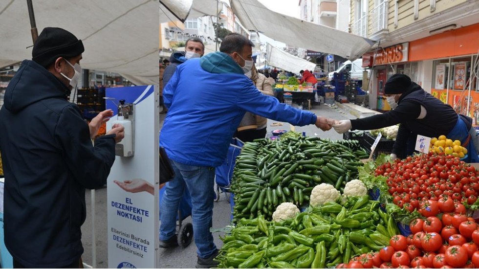 Semt pazarlarında önlemler arttırıldı