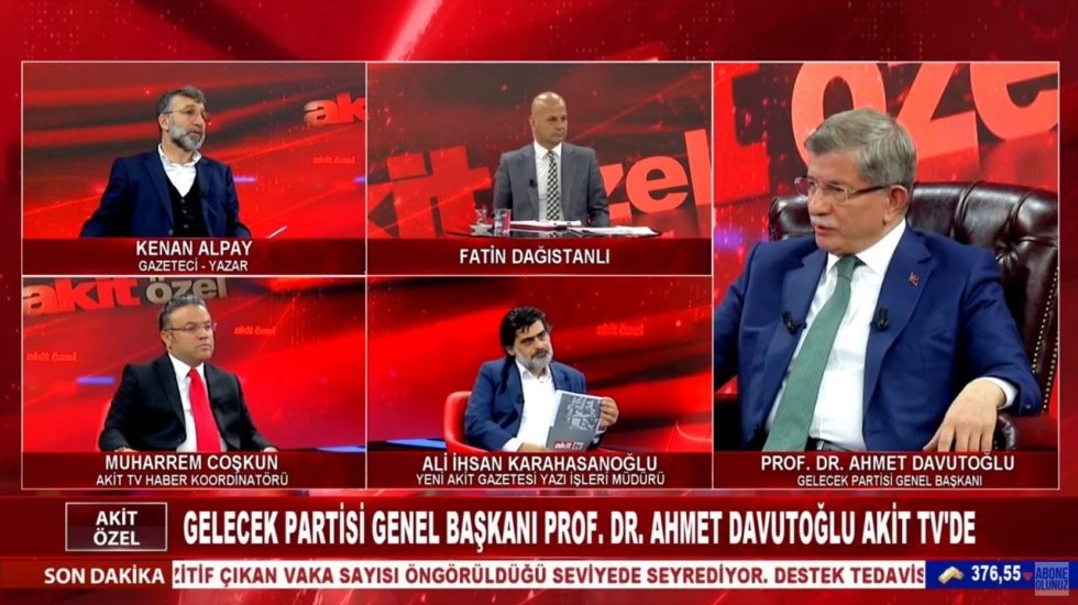 Davutoğlu, Akit TV'de &ccedil;ıldırdı
