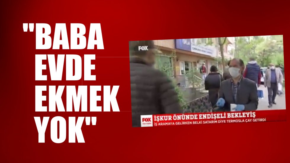 İŞKUR &ouml;n&uuml;nde termosuyla &ccedil;ay satmaya &ccedil;alışan adamın y&uuml;rek burkan &ouml;yk&uuml;s&uuml;