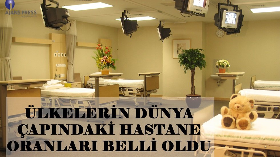 &Uuml;lkelerin d&uuml;nya &ccedil;apındaki hastane oranları belli oldu