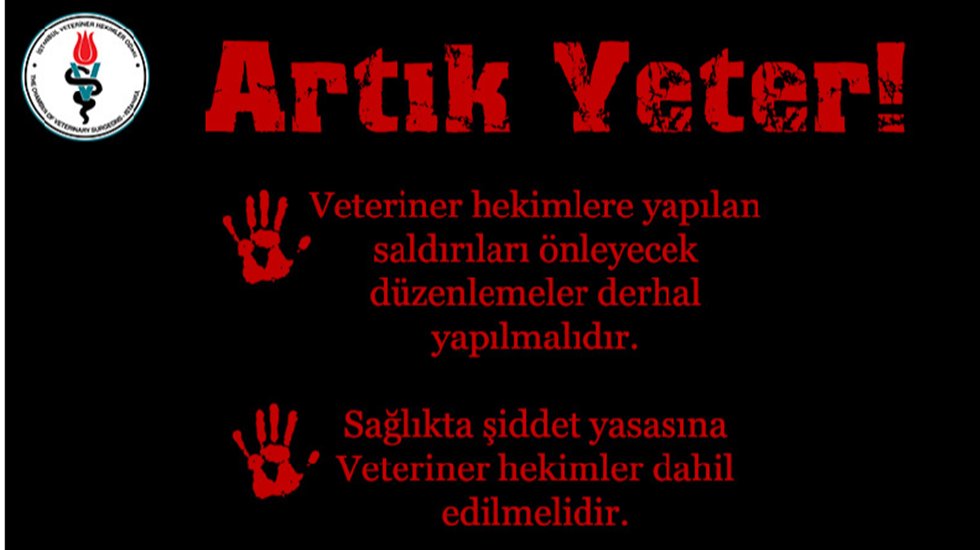 Veterinerlerden meslektaşlarına yapılan saldırıya kınama