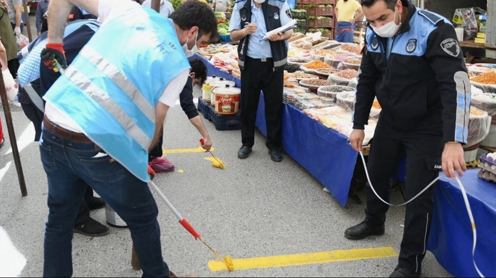 Zabıta koronavirüs denetimlerine devam ediyor