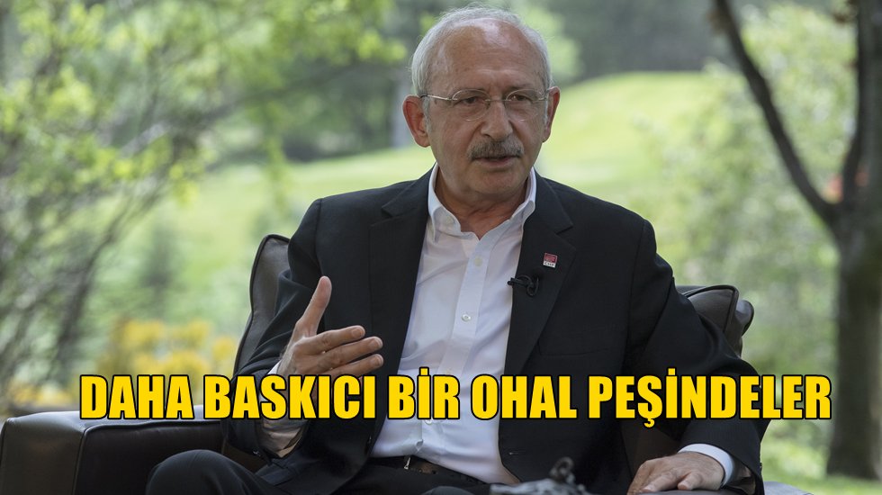 CHP lideri Kılı&ccedil;daroğlu: "Oyun var ama gelmeyeceğiz"