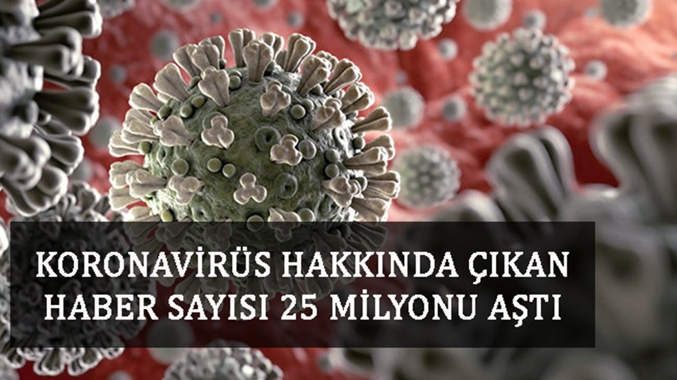 Koronavir&uuml;s hakkında &ccedil;ıkan haber sayısı 25 milyonu aştı