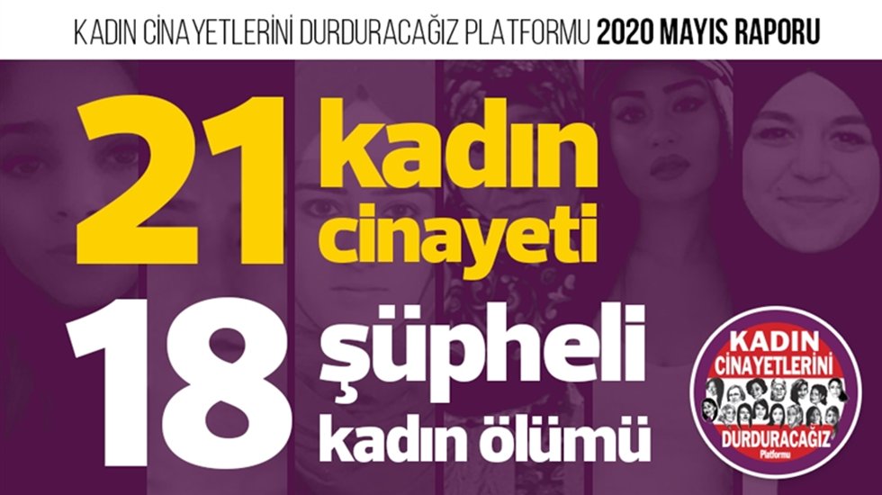 Mayıs ayında 21 kadın cinayeti, 18 şüpheli kadın ölümü…