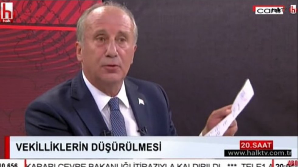Muharrem İnce, canlı yayında Babacan ve Davutoğlu'nun ge&ccedil;mişini hatırlattı