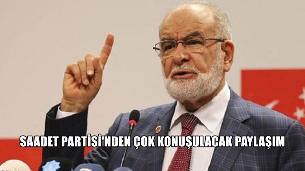 Saadet Partisi, T&uuml;rkiye&rsquo;nin durumunu, Titanik filminin m&uuml;ziği ile anlattı.