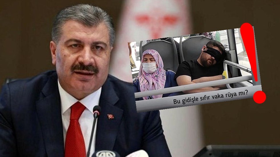 Sağlık Bakanı Fahrettin Koca'yı kızdıran fotoğraf