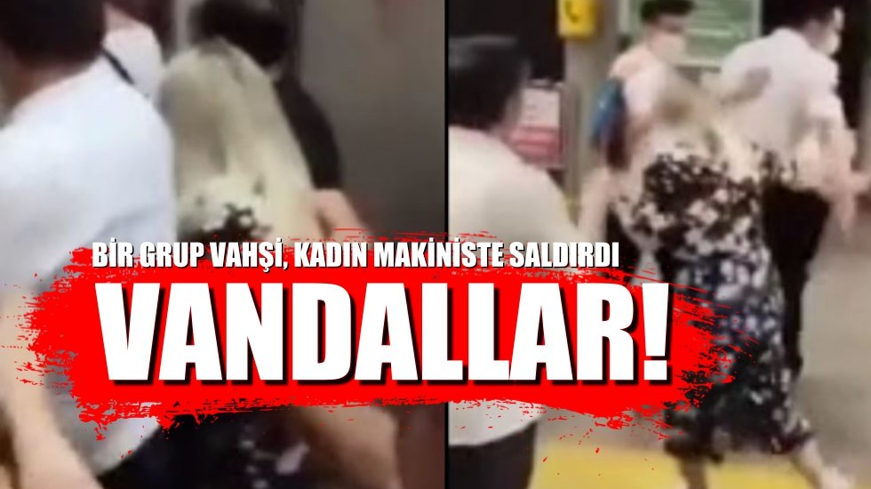 Ayasofya'ya gitmeye &ccedil;alışan bir grup, kadın makiniste saldırdı!