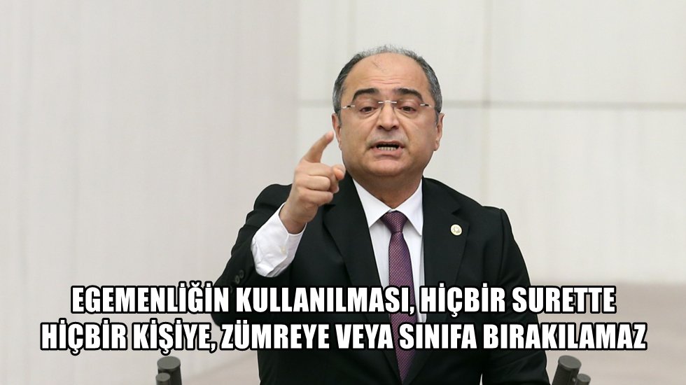 Aydoğan: "Yasayla aklayamadığınız darbeci zihniyetin yasasını teklif olarak getiremezsiniz"