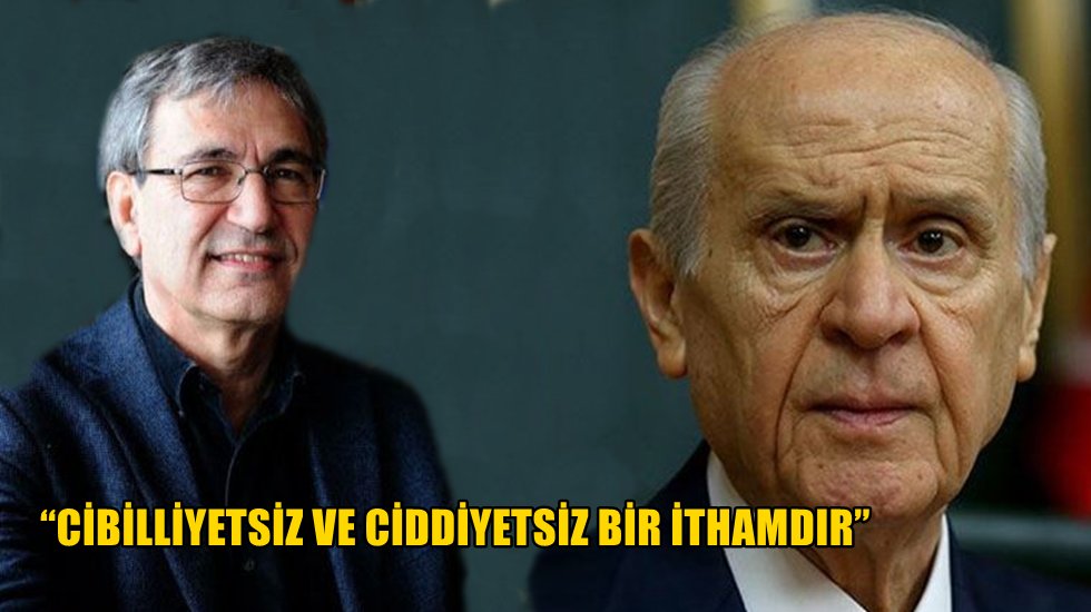 Bah&ccedil;eli, hem CHP'ye hem de Orhan Pamuk'a saydırdı...