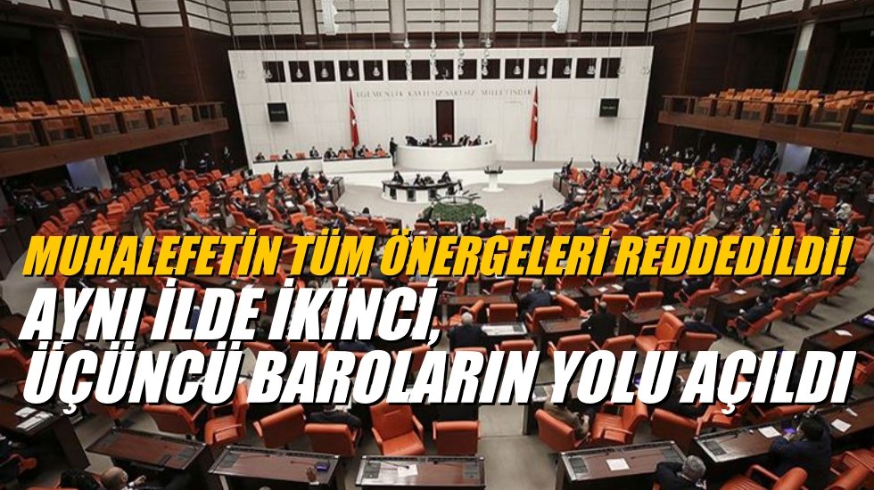 &Ccedil;oklu Baro, TBMM'de kabul edilerek yasalaştı!