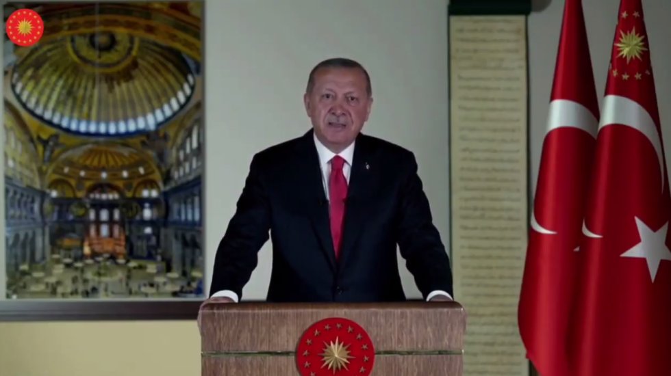 Erdoğan'dan Yunanistan'a: Ama&ccedil;ları Ayasofya ve Doğu Akdeniz değil; bizim varlığımız!