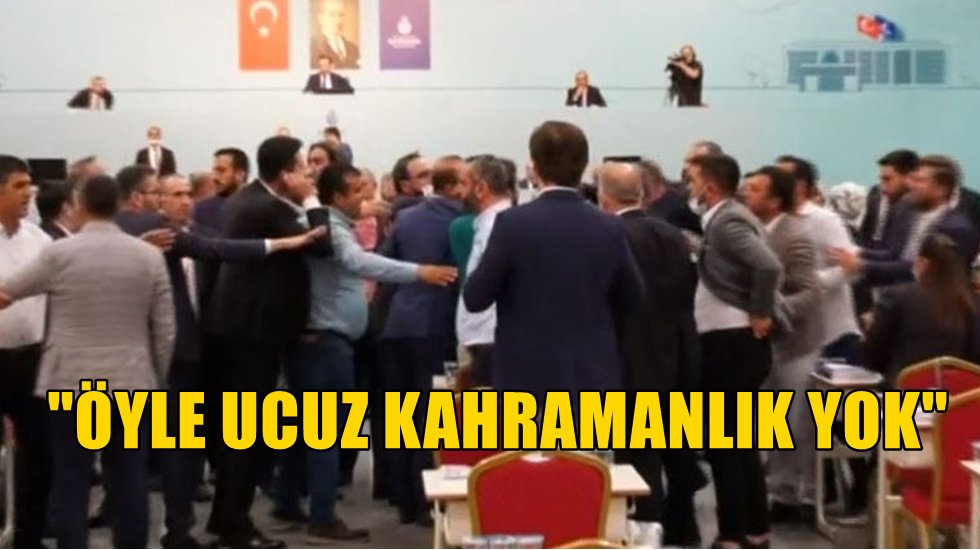 İBB Meclisi'nde kavga