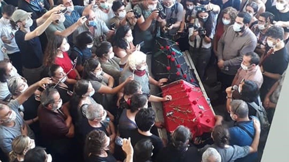 Ebru Timtik&rsquo;in cenazesi Gazi Cemevi'nde