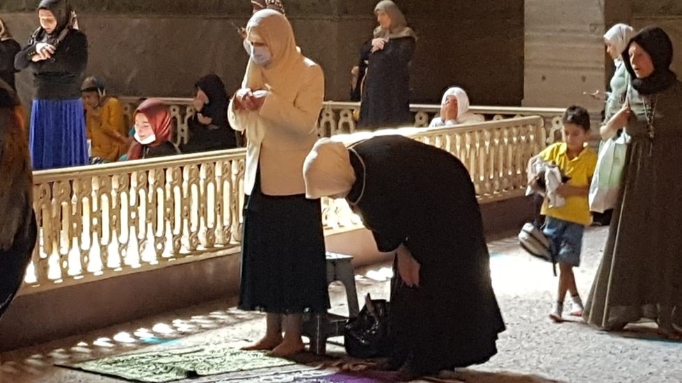 Meral Akşener Ayasofya'da