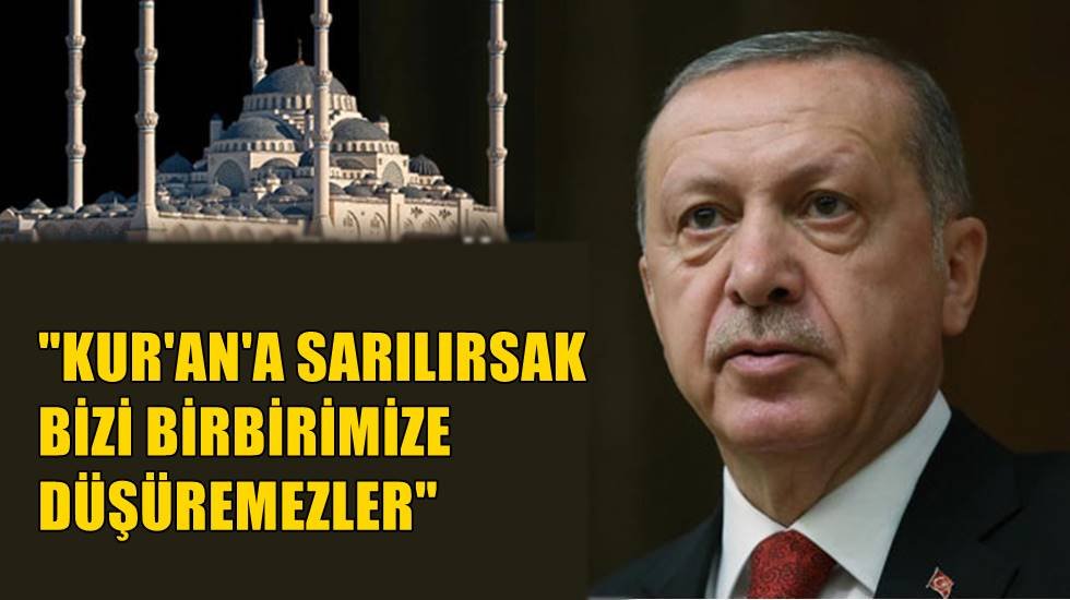 Cumhurbaşkanı cami hoparl&ouml;r&uuml;nden cemaate seslendi